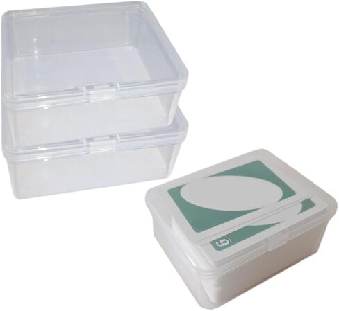 2PCS Plastic Game Card Storage Box, Card Case for Standard Playing Cards, High Capacity Card Holder Box (Empty, No Cards Included) in Saudi Arabia