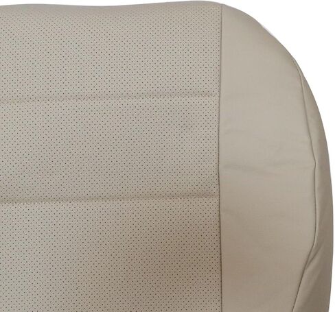 غطاء مقعد جلدي من Mythoria للسائق من الجانب السفلي مثقوب من الألياف الدقيقة بلون عاجي تان Mercedes Benz GLK250 GLK280 GLK300 GLK350 2008-2015 & C250 C300 C350 2008-2014 in Kuwait