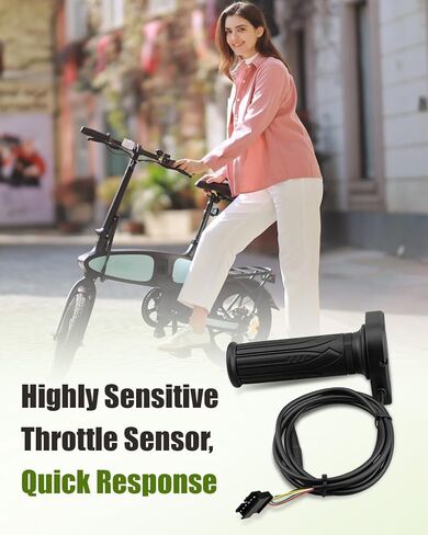48V Throttle Grip Replacement Fit for Jetson Haze Folding EBike，Fit for DYU Y16 Electric Bicycle with Cruise Control Button and LCD Voltage Display in Saudi Arabia
