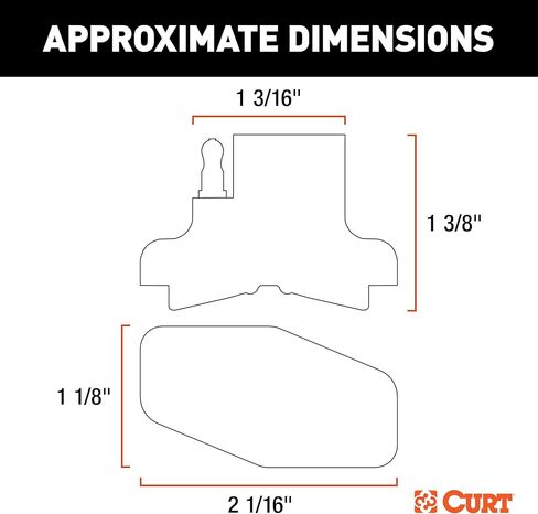 CURT 58306 4-Way Flat Magnetic Connector Adapter in Kuwait