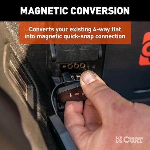 CURT 58306 4-Way Flat Magnetic Connector Adapter in Kuwait