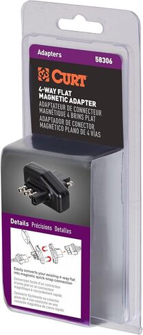 CURT 58306 4-Way Flat Magnetic Connector Adapter in Kuwait