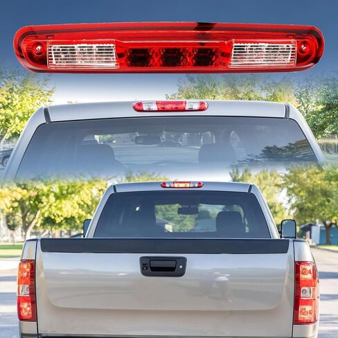 25890530 Red Rear Center High Mount Brake Light Fit for Chevy Silverado GMC Sierra 1500 for Chevy Silverado GMC Sierra 2500 HD 3500 HD # GM25890530 923-247 Led Housing 3rd Third Tail Stop Cargo Lamp in Saudi Arabia
