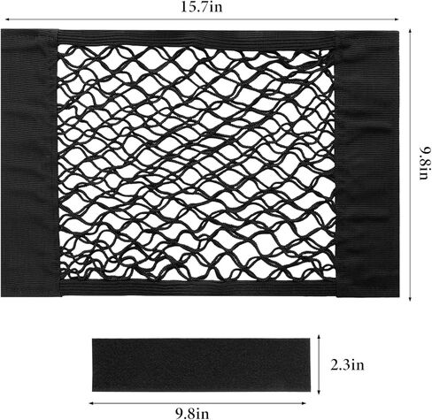 2pcs Universal Mesh Cargo Net Car Storage Net Bag Elastic Adhesive Pocket Net String Pouch Bag for Car Trunk Storage Home Storage Organizers in Saudi Arabia