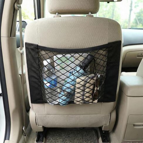 2pcs Universal Mesh Cargo Net Car Storage Net Bag Elastic Adhesive Pocket Net String Pouch Bag for Car Trunk Storage Home Storage Organizers in Saudi Arabia