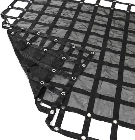 HOSTIC 6.75FT x 8FT شبكة بضائع ثقيلة قابلة للتعديل للمقطورة شبكة بضائع شاحنة شبكة سرير شاحنة منظم أسود in Kuwait