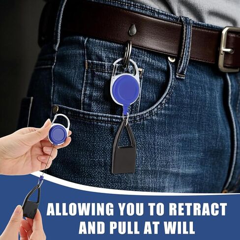 Lighter Leash,Retractable Lighter-Clip,Assorted Color Lighter-Holder Keychain,Multicolor Lighter-Holders Strap with Classic Cover Single Clip,Easy to Use in Kuwait