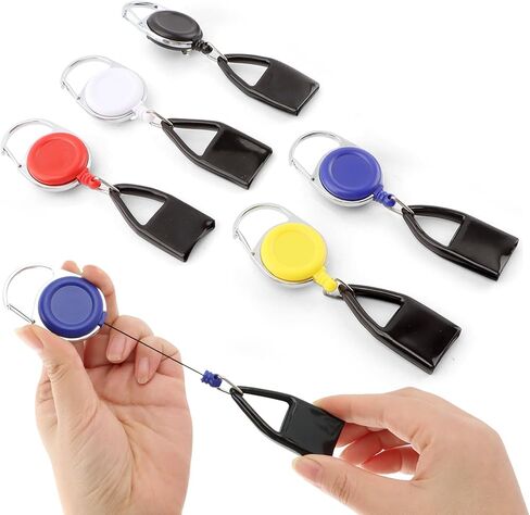 Lighter Leash,Retractable Lighter-Clip,Assorted Color Lighter-Holder Keychain,Multicolor Lighter-Holders Strap with Classic Cover Single Clip,Easy to Use in Saudi Arabia
