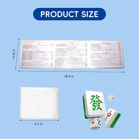 Mahjong Card Sleeve Position Set - 4Pcs Mahjong Card Holder & 320Pcs Line Finder Notes, Mahjong Accessories for Mahjong Cards 2025-2026, Protect Cards & Identify Winning Combinations in Gameplay in Saudi Arabia