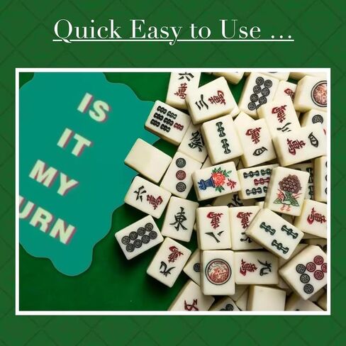 4 Pcs Mahjong Tile Color Shuffler Cards with Mahjong Accessories and Gifts for Loves Games (Style 2) in Saudi Arabia