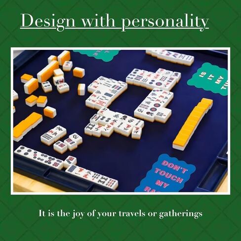 4 Pcs Mahjong Tile Color Shuffler Cards with Mahjong Accessories and Gifts for Loves Games (Style 2) in Saudi Arabia