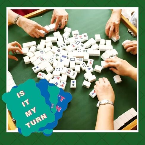 4 Pcs Mahjong Tile Color Shuffler Cards with Mahjong Accessories and Gifts for Loves Games (Style 2) in Saudi Arabia