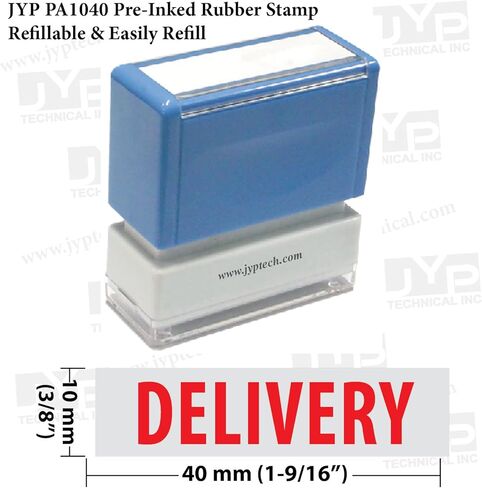 Delivery-JYP PA1040 Pre-Inked Rubber Stamp (Red Ink) in Saudi Arabia