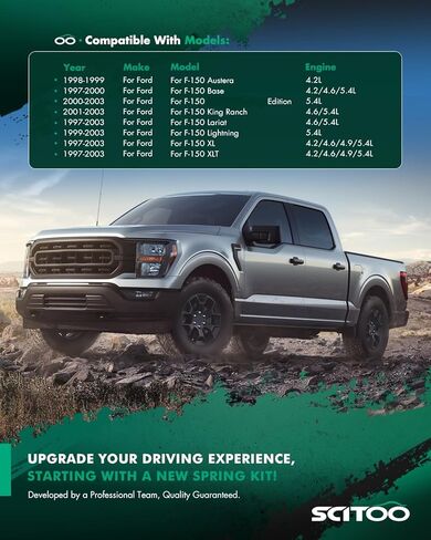 SCITOO Rear Suspension Lift Rear Shackle 1.5" or 2" Lift Kit Compatible With 1997-2003 For F-ord F-150 in Kuwait