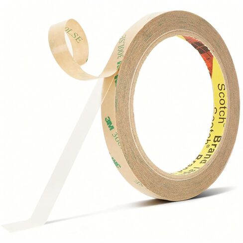 3M 300LSE Double Sided Tape Heavy Duty, 0.39" × 36 Ft Clear Ultra Thin High Strength Automotive Mounting, Waterproof for Car Trim, Mirror, Rv, LED Strips, Electronics Invisible Bonding (0.39" × 36 Ft) in Saudi Arabia