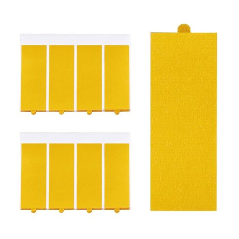 RIMELA Double Sided Adhesive Tape, Heavy Duty Mounting Tape for Bedskirts, Slipcovers, Photos, Decorations, Easy to Use (Semi-Transparent, 10 Sheets, 40 Pieces) in Kuwait