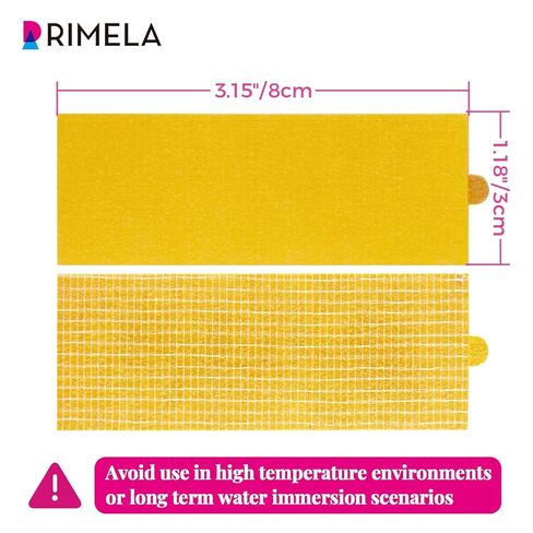 RIMELA Double Sided Adhesive Tape, Heavy Duty Mounting Tape for Bedskirts, Slipcovers, Photos, Decorations, Easy to Use (Semi-Transparent, 10 Sheets, 40 Pieces) in Kuwait