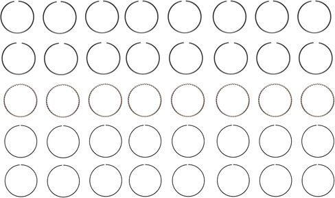 LowPricedAutoParts Piston Rings Set | Compatible with GM & Chrsyler 4.6L 281/4.7L 287 | .25mm (.010 Oversized) in Kuwait