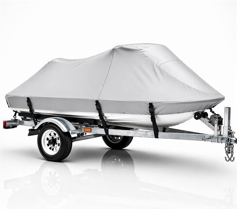 Black and Gray PWC Jet Ski All-Weather Canvas Travel Cover for Yamaha Waverunner XLT 800 2003 2004 in Kuwait