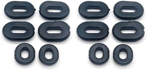 2 Set （12Pcs） Rubber Grommet Single Side Cover for Honda Motorcycle CB100 CB125S CL100 CL100S CL125S SL100 125 TL125 125S XL100 Cover Replaces 17247-303-000, 83551-300-000, Black in Saudi Arabia