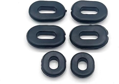 2 Set （12Pcs） Rubber Grommet Single Side Cover for Honda Motorcycle CB100 CB125S CL100 CL100S CL125S SL100 125 TL125 125S XL100 Cover Replaces 17247-303-000, 83551-300-000, Black in Saudi Arabia