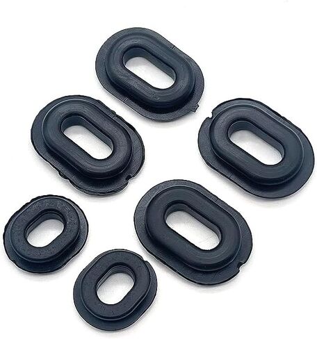2 Set （12Pcs） Rubber Grommet Single Side Cover for Honda Motorcycle CB100 CB125S CL100 CL100S CL125S SL100 125 TL125 125S XL100 Cover Replaces 17247-303-000, 83551-300-000, Black in Saudi Arabia