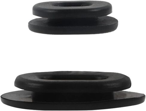 2 Set （12Pcs） Rubber Grommet Single Side Cover for Honda Motorcycle CB100 CB125S CL100 CL100S CL125S SL100 125 TL125 125S XL100 Cover Replaces 17247-303-000, 83551-300-000, Black in Saudi Arabia