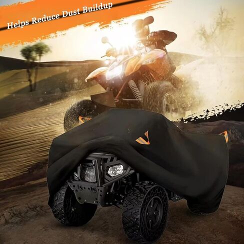 ATV Cover for Honda FourTrax Foreman 450/450 ES/450 S, Water-Resistant Ripstop Quad 4 Wheeler Cover with Reflective Trim, Designed for Outdoor Parking and Light Weather Use in Saudi Arabia