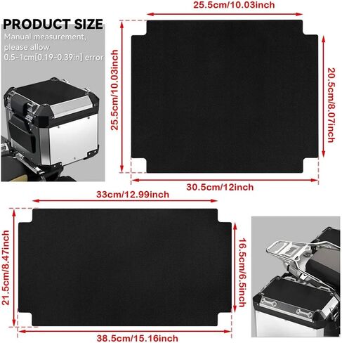 3 Pieces Motorcycle Pads Pannier Cover Set Luggage Side Cases for BMW R1200GS LC Adventure R1250GS in Saudi Arabia