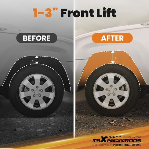 maxpeedingrods 1-3 بوصات رفع مفاتيح التواء مزورة لسيارة Chevy Silverado/GMC Sierra 1500 1999-2007 4WD، للضواحي/Tahoe/K1500/K2500/K3500 1988-1999، لـ Yukon 1500 2000-2006، مجموعة رفع قابلة للتعديل in Kuwait