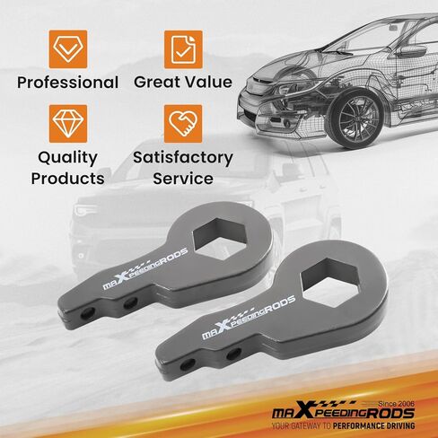 maxpeedingrods 1-3 بوصات رفع مفاتيح التواء مزورة لسيارة Chevy Silverado/GMC Sierra 1500 1999-2007 4WD، للضواحي/Tahoe/K1500/K2500/K3500 1988-1999، لـ Yukon 1500 2000-2006، مجموعة رفع قابلة للتعديل in Kuwait