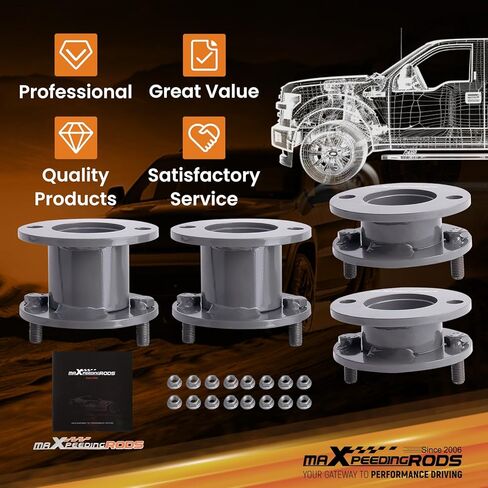 طقم رفع maxpeedingrods 3 بوصة لسيارة Honda CRV 1997-2001 RD1، طقم فاصل دعامة أمامية وخلفية من الألومنيوم باللون الرمادي in Kuwait