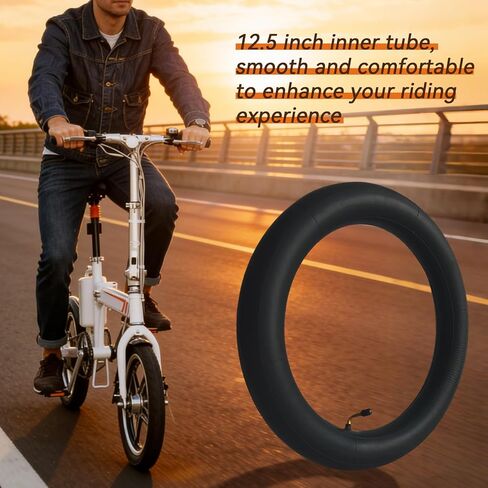 2 Pack 12.5x2.5 Inner Tube 12 1/2"x2 1/4" Scooter Tire Tubes 12 Inch 12/12.5x2.5/3.0 Bike Tube Replacement with Angled Valve Stem Compatible with Razor Pocket Mod Bella Daisy Electric Scooters in Saudi Arabia