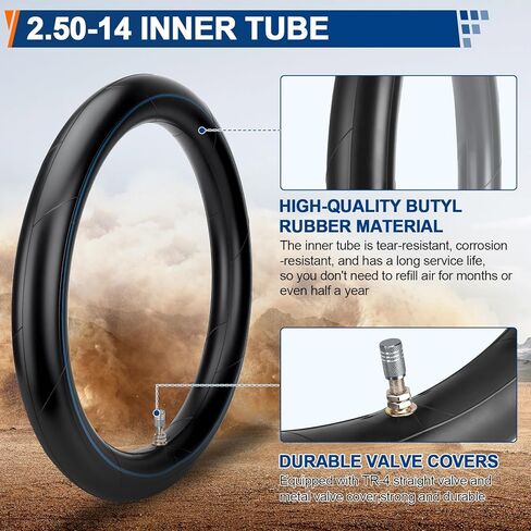 Front 60/100-14 2.50-14 Tire and Inner Tube for 110cc 125cc XR70 CRF70 CRF110 KLX110 PW80 TTR90 DRZ110 TaoTao DB14 SSR Off Road Motocross Pit Dirt Bike Parts in Saudi Arabia