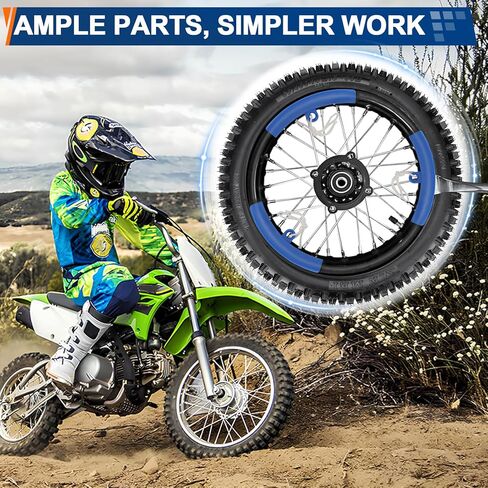 Front 60/100-14 2.50-14 Tire and Inner Tube for 110cc 125cc XR70 CRF70 CRF110 KLX110 PW80 TTR90 DRZ110 TaoTao DB14 SSR Off Road Motocross Pit Dirt Bike Parts in Saudi Arabia