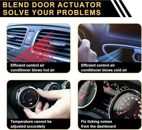 استبدال مشغل باب مزيج سخان HVAC لسيارة Honda Accord Odyssey 2001 لـ Acura MDX 1998-2002 مشغل سخان التيار المتردد رقم 79160S84A01 مشغل باب الهواء البلاستيكي المعدني in Kuwait