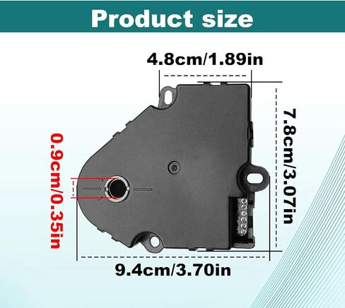 HVAC Blend Door Actuator Compatible with 2009-2012 Chevy Traverse & 2007-2012 GMC Acadia & 2008-2012 Buick Enclave & 2007-2010 Saturn Outlook Replaces 604-140, 15-73989, 20826182 in Kuwait