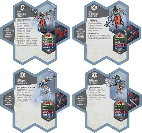توسعة Renegade Game Studios Heroscape Necrotech Reavers مع منمنمات قابلة للتخصيص وأذرع قابلة للتبديل in Kuwait