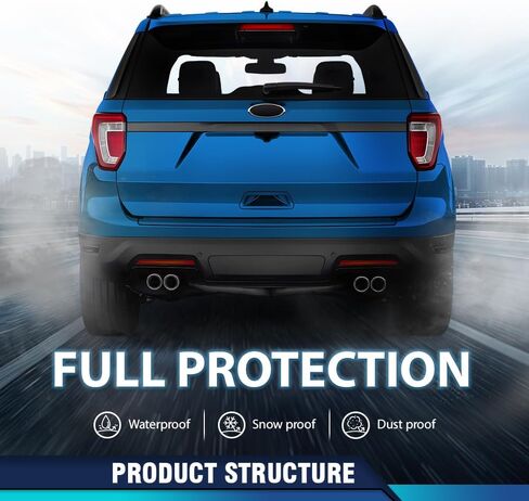 غطاء المصد السفلي الخلفي PIT66 متوافق مع Ford Explorer Limited/Platinum/Sport Sport Utility 4-Door 2018-2019 FO1115139, JB5Z17K835DA أسود PP in Kuwait