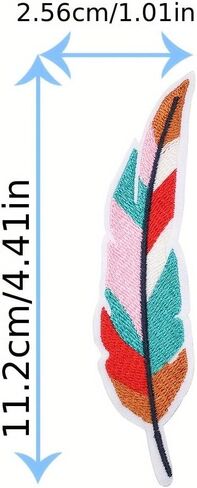 4 ألوان ريشة التطريز القماش زين الحديد على DIY الملابس والاكسسوارات شارة إصلاح للملابس والحقائب والأحذية والقبعة والحديد ديكور المنزل in Kuwait