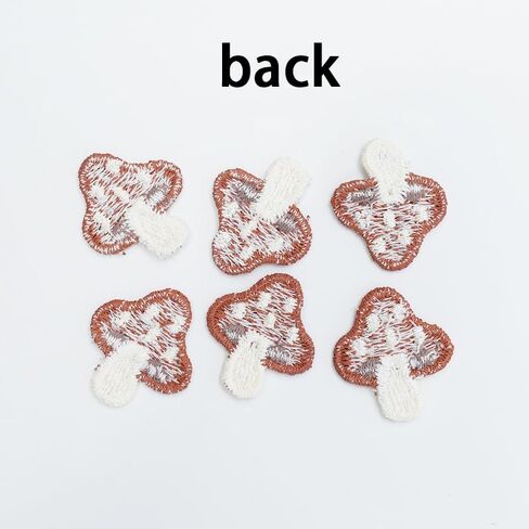 10 Pcs 7/8x9 Inch Cartoon Mini Mushroom Knit No Back Patch Hat Bag Shoes Socks Hand Sewn Garment Accessories in Saudi Arabia