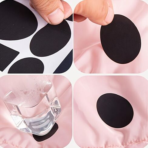 20Pcs Down Jacket Repair Patch Kit, Self Adhesive Canvas Fabric Patches for Puffer Jackets and Clothing, Waterproof Pre-Cut Repair Tape for Coats, Tents, Backpacks and Outdoor Gear, Black in Kuwait