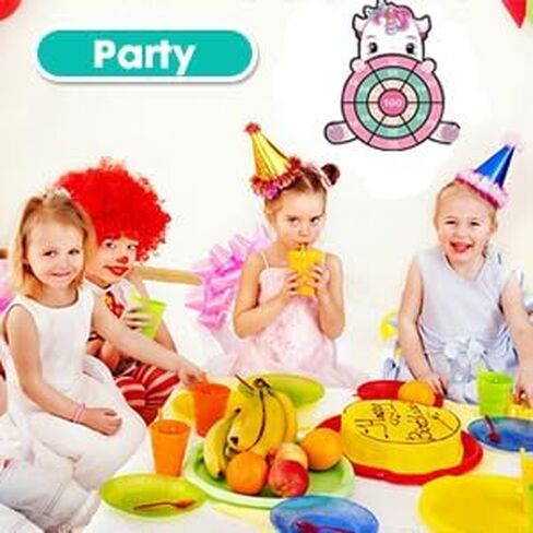 HONGID Unicorn Toys for 3-12 Year Old Girls,25"Large Dart Board Kids Toys for 6-12 Year Old Girls Teens Party Outdoor Games,Christmas Birthday Gifts for Girls Age 3-12, Pink (KL-2022) in Saudi Arabia
