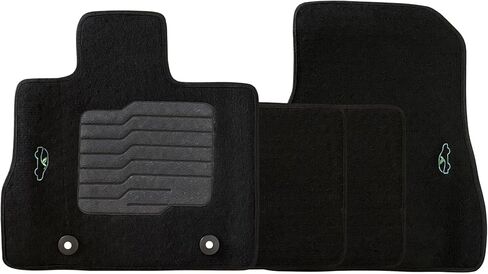 ecoMats Carpet Floor Mats Fit for 2010 to 2017 Chevrolet Equinox / 2010 to 2017 GMC Terrain, with Safety Locks and Non-Slip Driver Heel Pad, Front and Rear, Black in Saudi Arabia