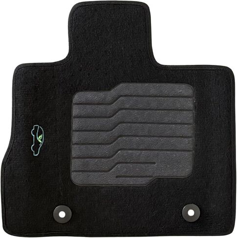 ecoMats Carpet Floor Mats Fit for 2010 to 2017 Chevrolet Equinox / 2010 to 2017 GMC Terrain, with Safety Locks and Non-Slip Driver Heel Pad, Front and Rear, Black in Saudi Arabia