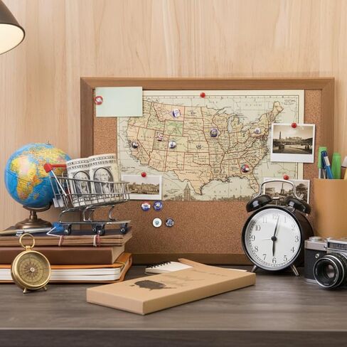 51 Pcs US State Flags Push Pins, Decorative Map Tacks for Cork Board Bulletin Board, Ideal for Home Office Classroom Travel Map in Saudi Arabia
