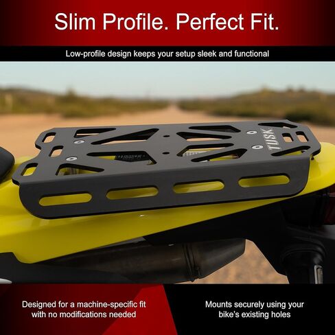 Tusk Top Rack الأمتعة الناقل الخلفي الذيل رف متوافق مع سوزوكي DR-Z 4 S 2025-2026 in Kuwait