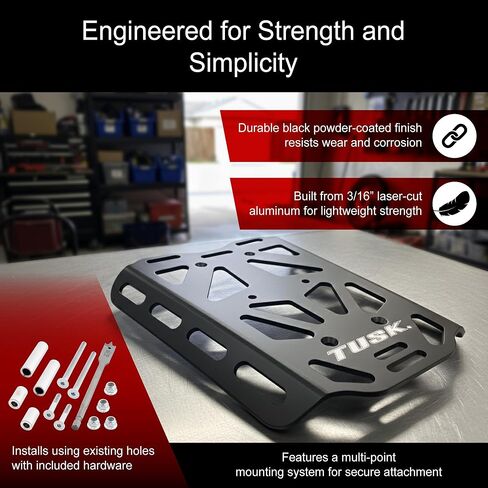 Tusk Top Rack الأمتعة الناقل الخلفي الذيل رف متوافق مع سوزوكي DR-Z 4 S 2025-2026 in Kuwait