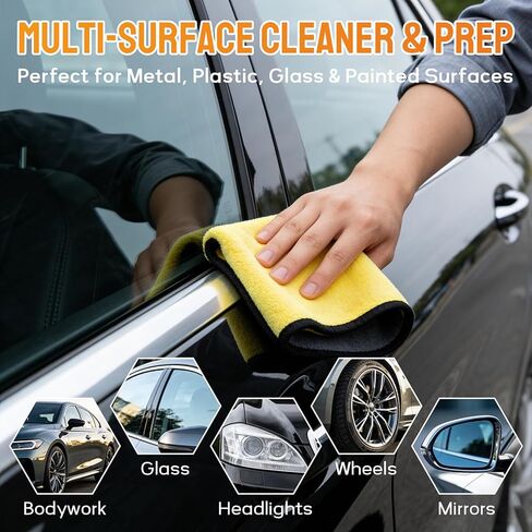 Car Surface Prep Spray – Panel Wipe & Pre-Paint Degreaser for Ceramic Coating, PPF, Vinyl Wrap – Removes Wax, Grease, Silicone – Fast Drying, No Residue – Safe on Clear Coat – Towel Included-5oz in Saudi Arabia