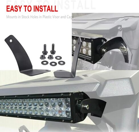 42" LED Light Bar Upper Windshield Mounting Brackets Kit,Under-Roof Upper Lighting Brackets Compatible with 2016-2023 Polaris General 1000 in Saudi Arabia